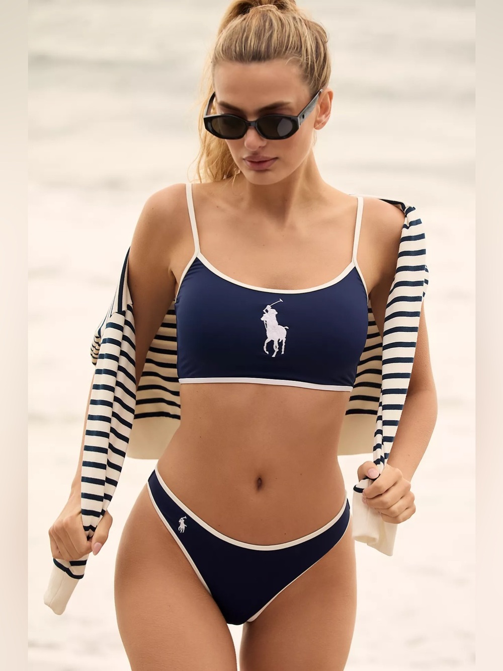 Polo Ralph Lauren High-Leg Scoop Bikini Set Medium